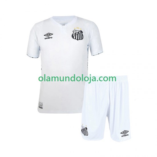 Camisola Santos FC Criança Equipamento Primeiro 2024-2025 Manga Curta